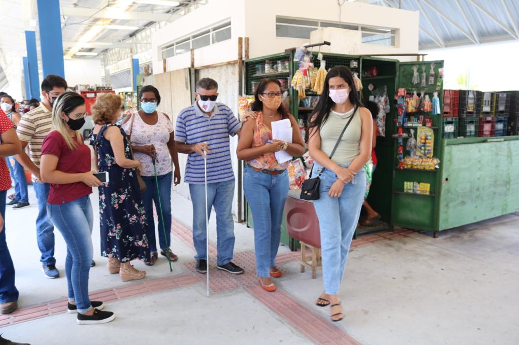 SMTT, Emurb e Conselho da Pessoa com Deficiência visitam obra do Terminal DIA - SMTT Aracaju